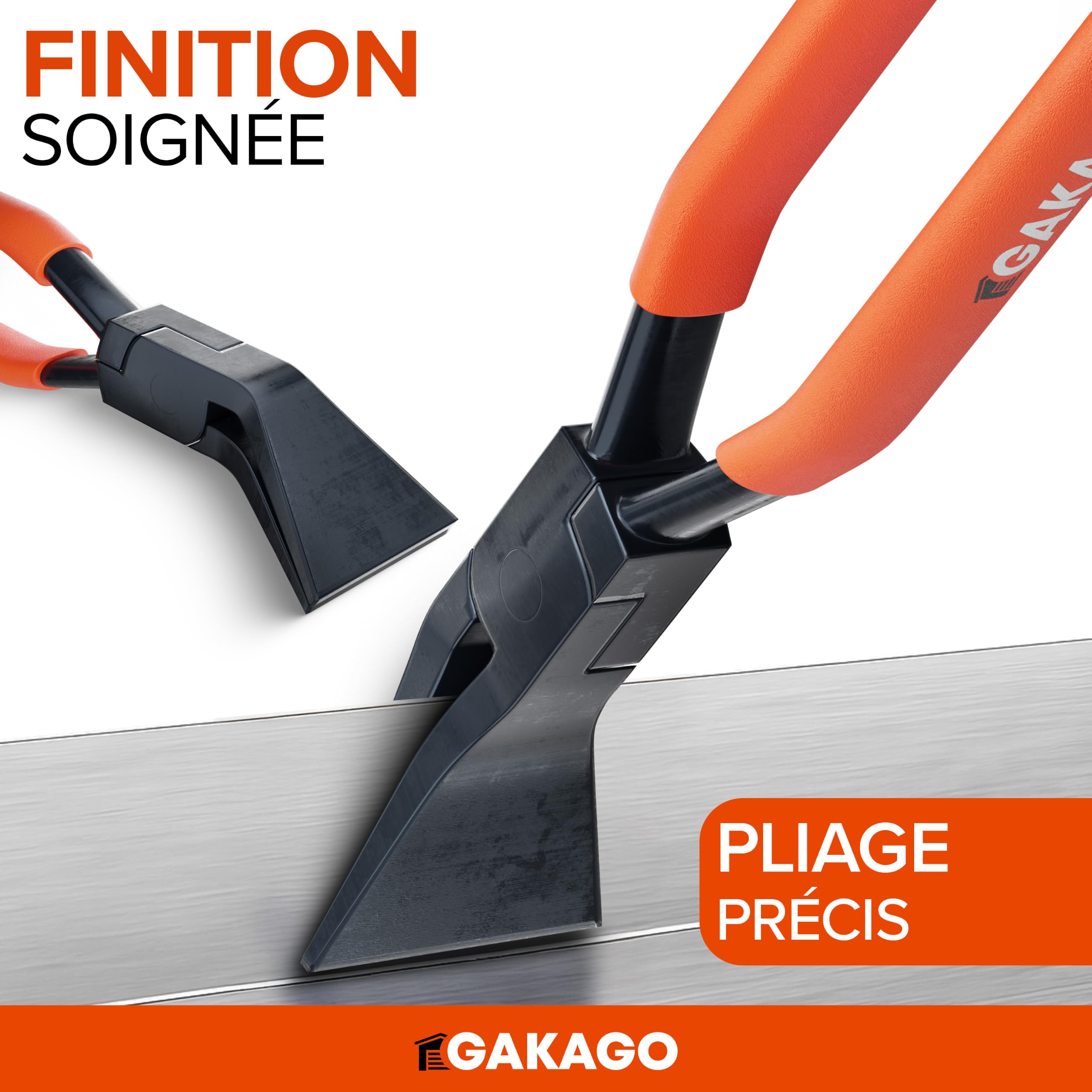 Jeu de 3 pinces pliantes – 45° 90° 180° avec mâchoires extra larges de 60 mm