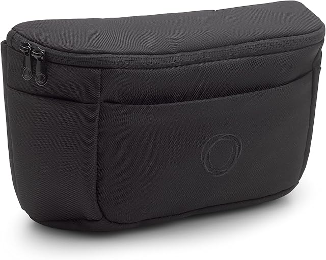 Bugaboo Multi-pocket Compact Pushchair Organiser with Easy Access Pockets, Must-have Accessory for All Baby Essentials in Midnight Black