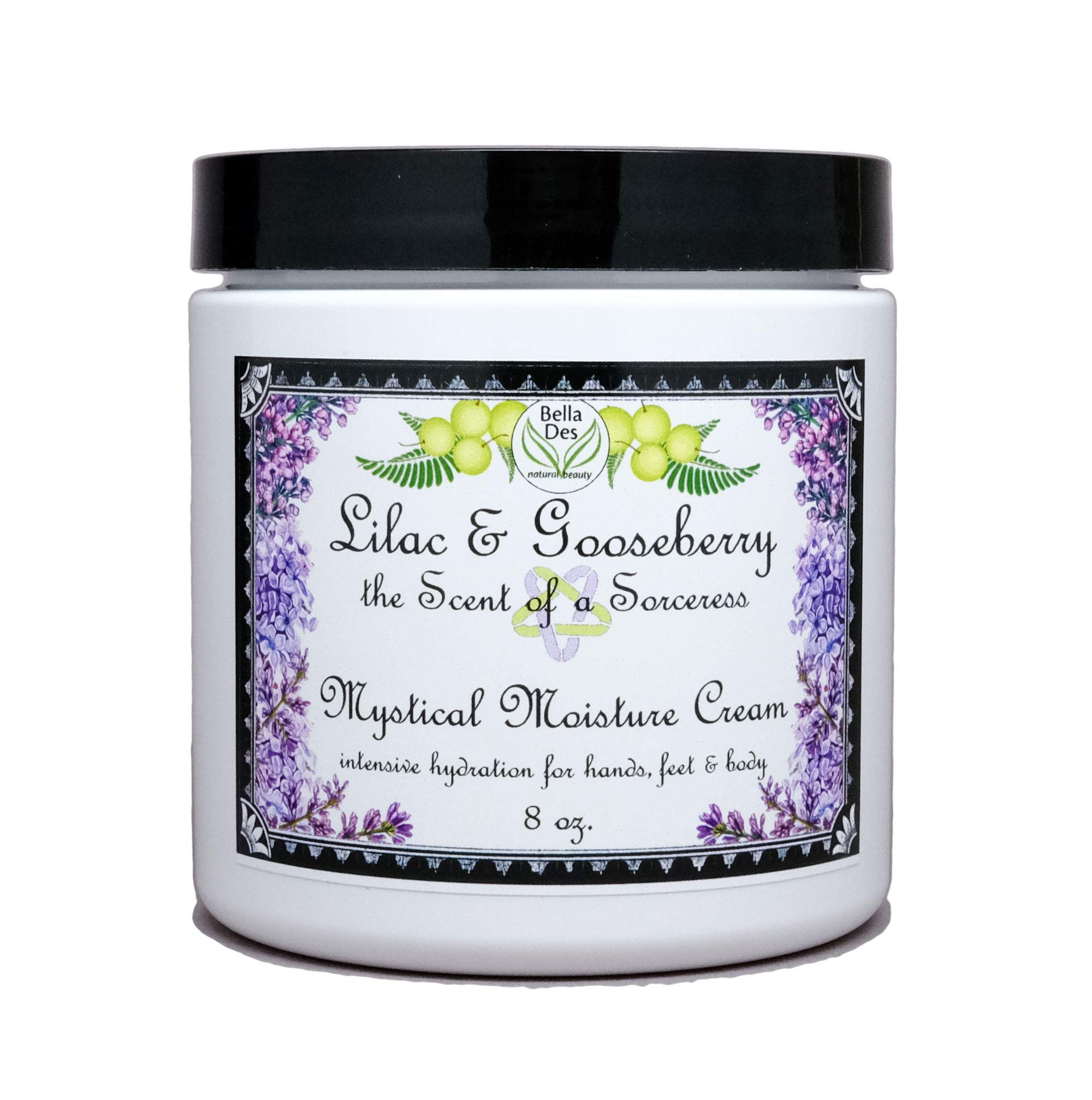 Lilac and Gooseberry Mystical Moisture Body Cream | Hydration for Dry Skin | with Protein, Kokum Butter | 8 oz jar | Yennefer Scent of a Sorceress