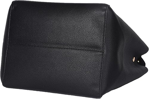 Miniatura 6 de Bolso de mano de trabajo de cuero para mujer, bolso impermeable de gran capacidad, bolso de hombro grande para mujer, color negro