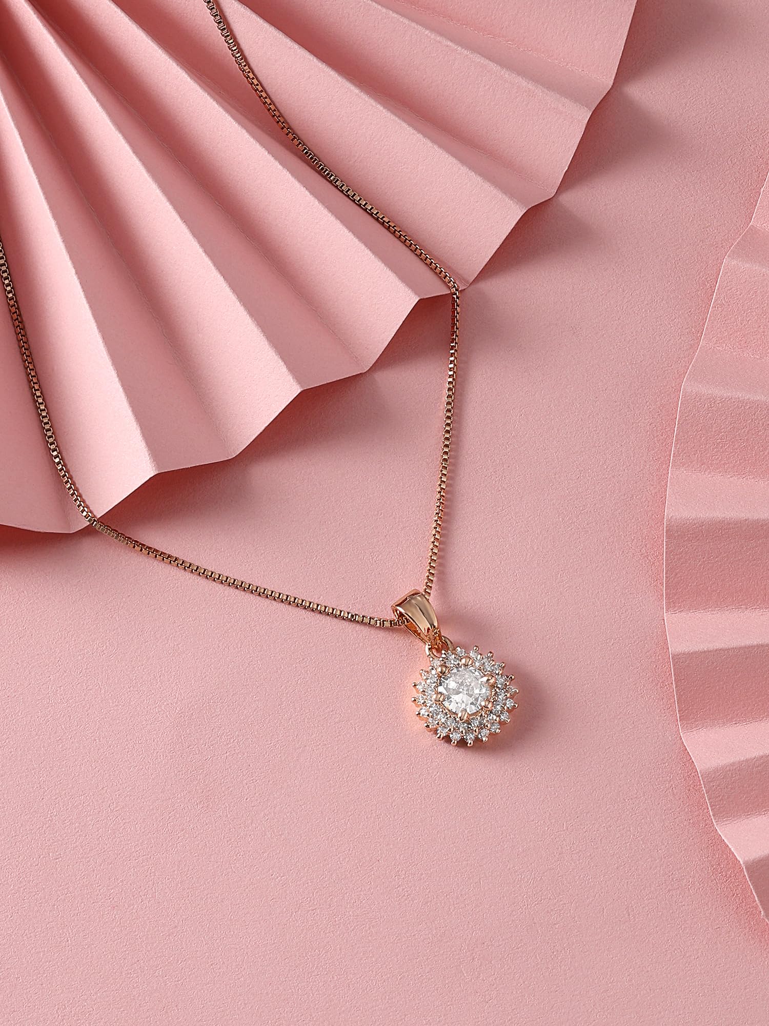 CZ Pendant & Chain for Women