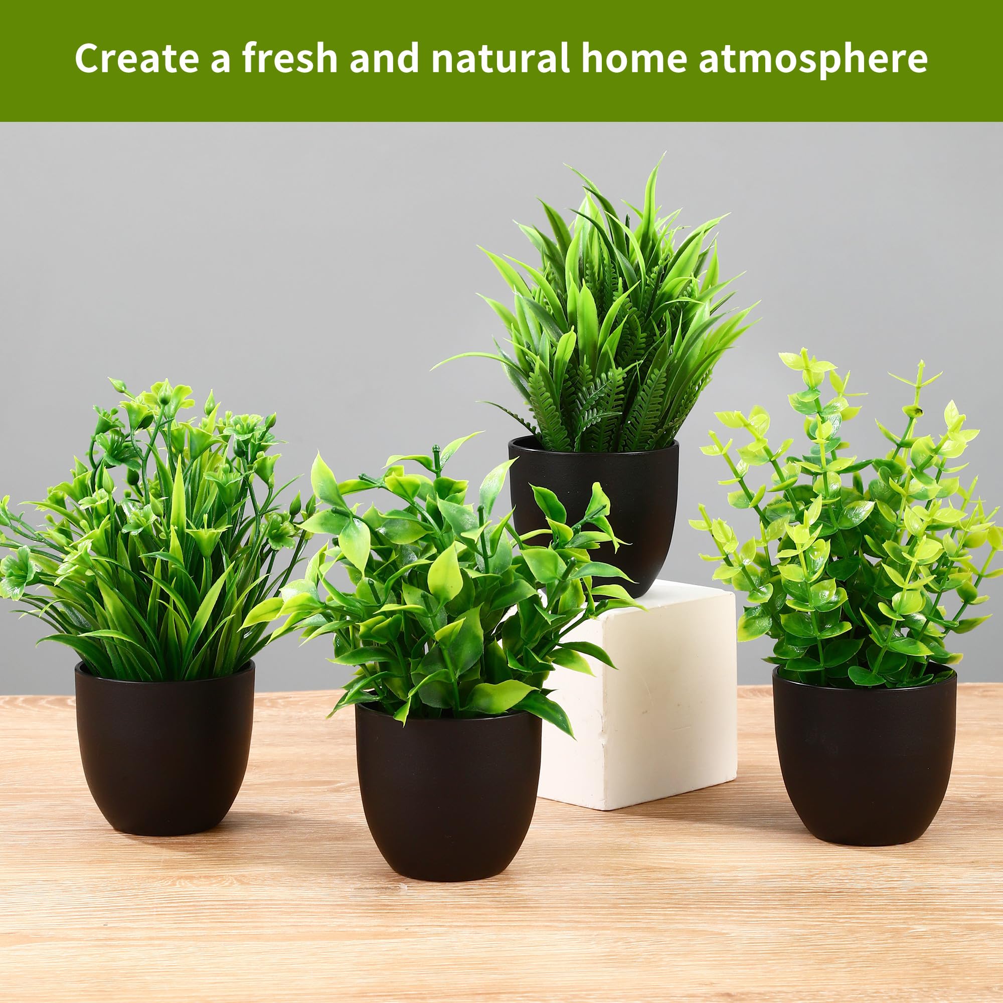 QINGYIWL Mini kunstplanten, plastic plant, mini, kustplanten, decoratie