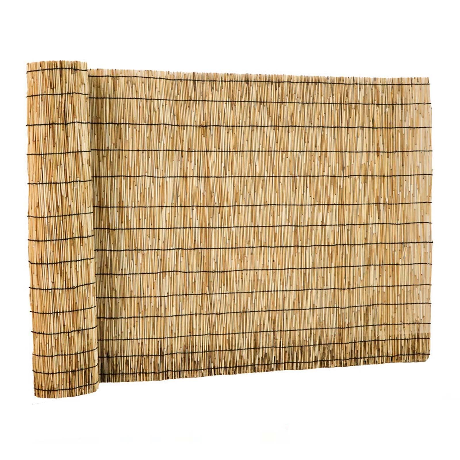 Canne Di Bambu per Esterno Canniccio 50cm 60cm 90cm 100cm 130cm 150cm 160cm Altezza,Recinzione Canne Naturali,Robusti & Impermeabili Pannello Protezione Privacy Facile Installare(Natural,160x500cm)