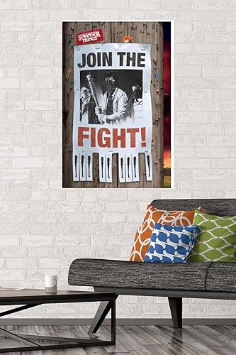 Vista 2 de Trends International Netflix Stranger Things: Season 2-The Fight Wall Poster, 22.375 x 34 pulgadas, versión premium sin marco