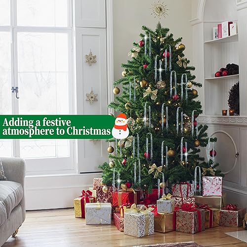 Miniatura 4 de Sfcddtlg 12000 hebras de carámbanos de Navidad de oropel de oropel plateado láser de papel de aluminio con flecos, árbol de Navidad, oropel