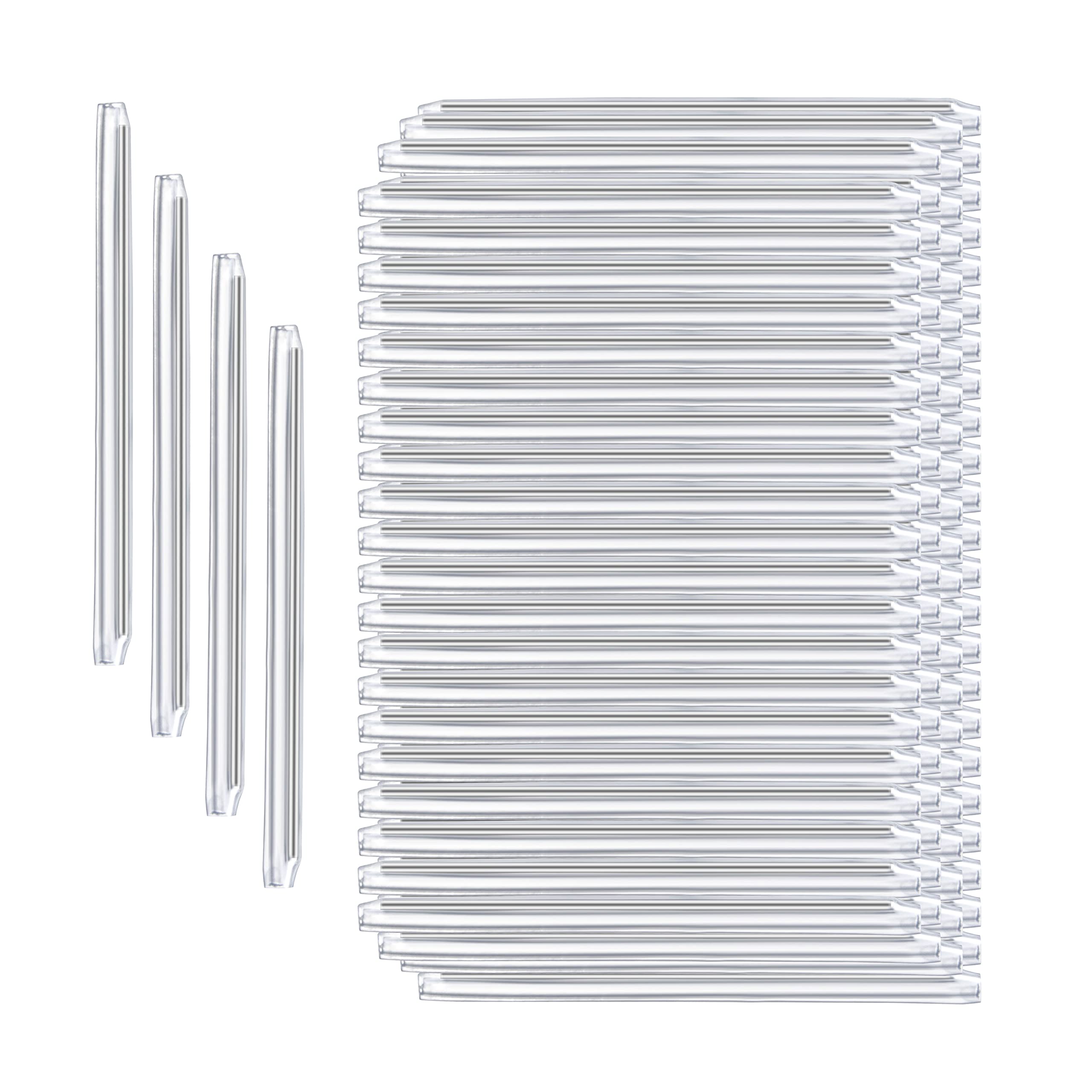 Tubos termocontraíbles de fibra óptica de 60 mm de PE transparente con varilla inoxidable 8