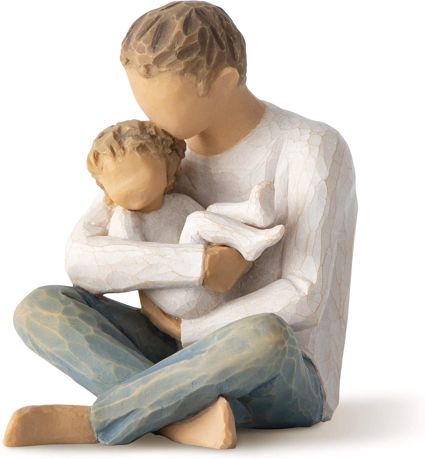Willow Tree father and child figurine hand-carved keepsake sculpture for new dad