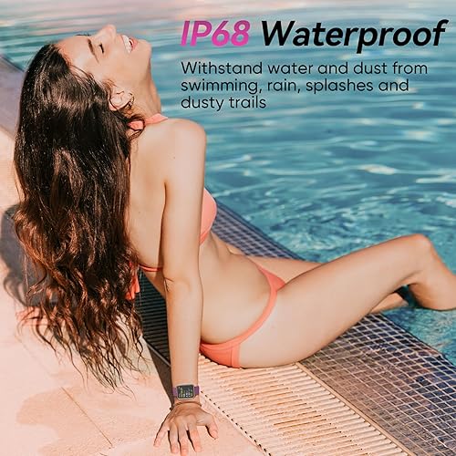 Miniatura 8 de Fitpolo Relojes inteligentes para hombresmujeres, 1.8 pulgadas Alexa incorporado reloj de seguimiento de fitness con llamadas Bluetooth, IP68