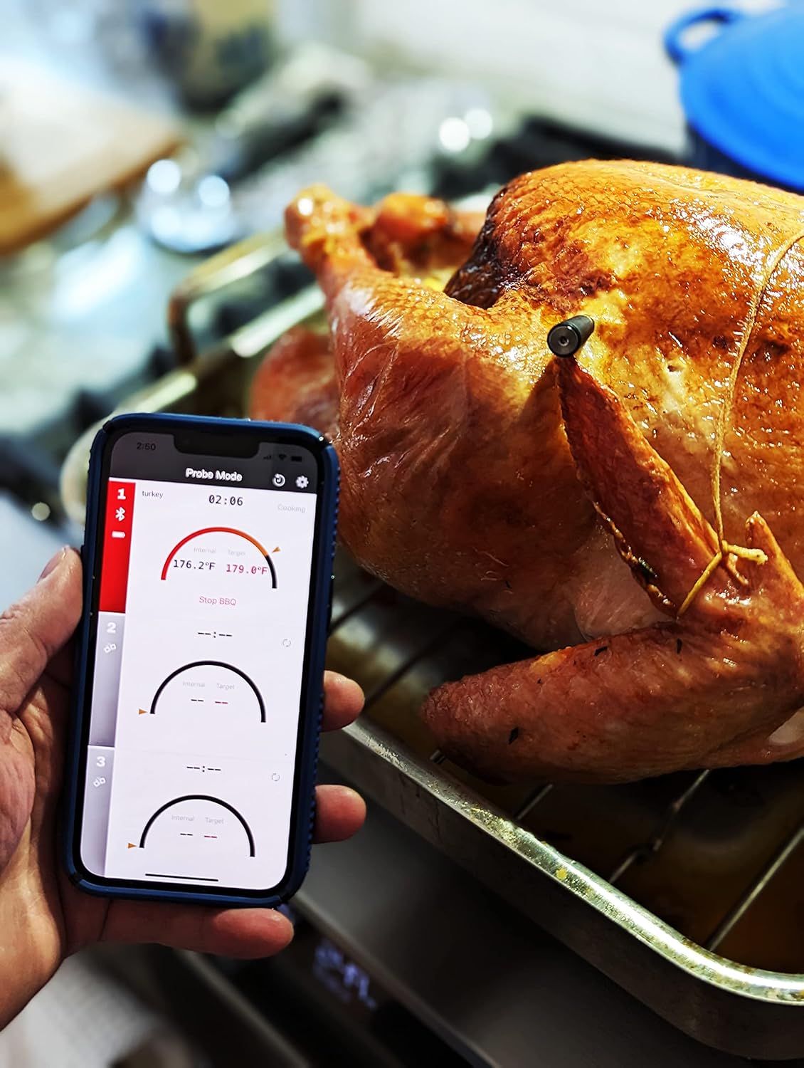 review The Meat Javelin - Smart Wireless Meat Thermometer | Never Under / Over Cook Your Meat! Perfect Temperature from Your Grill, Smoker, or Oven - Every Time! Simple, Never Risk ruining Your Meats Again!