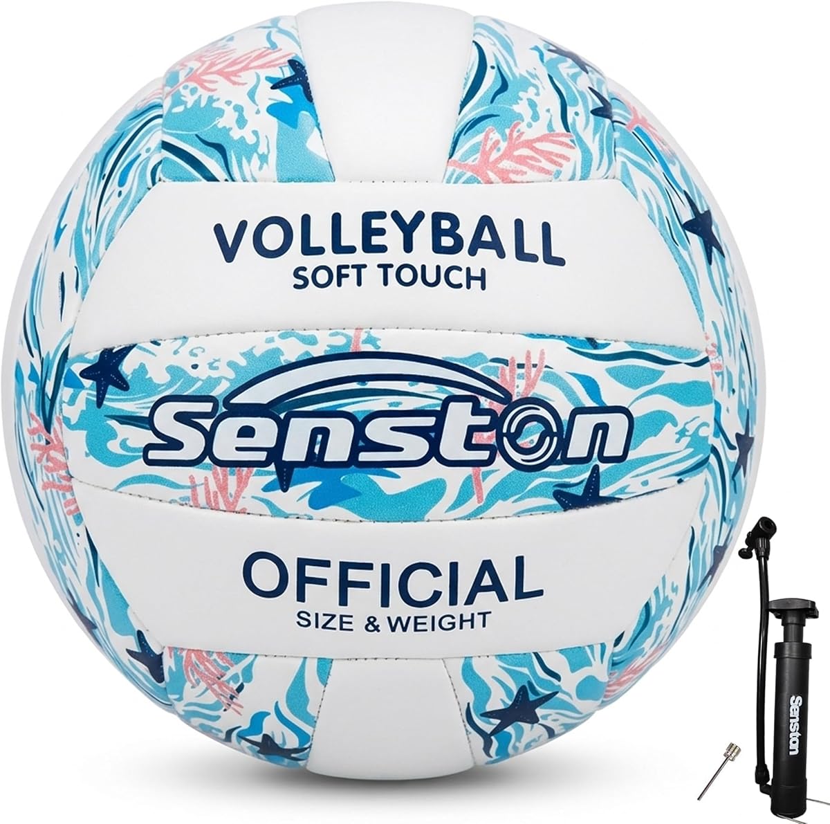 Volleyball Official Size 5 Soft Waterproof for Indoor Outdoor Beach