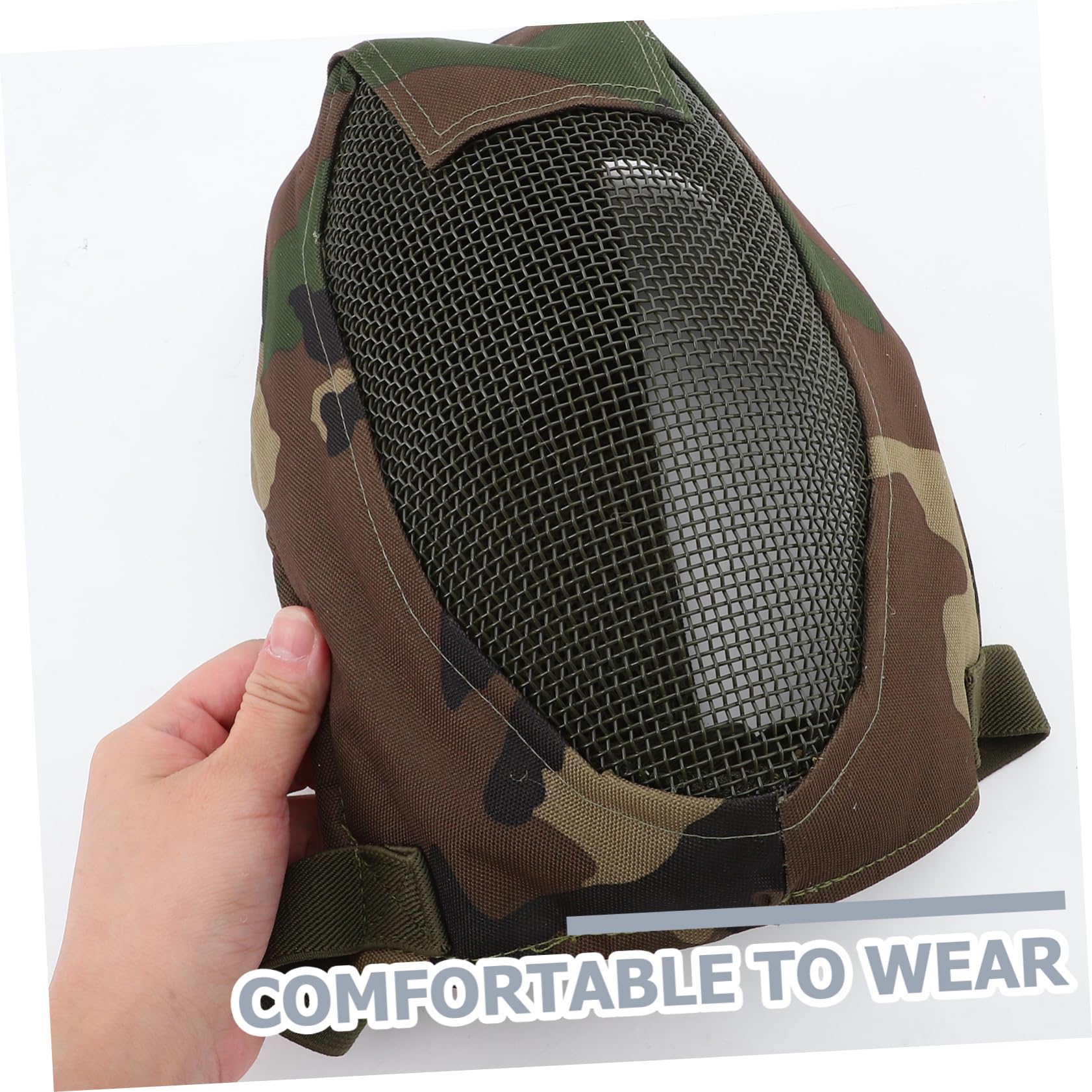 Verstellbare mit Atmungsaktivem Mesh Stil aus Stahlgewebe Vollgesichtsschutzmaske und Praktischem Fechten für Outdoor Sport und Wettkämpfe
