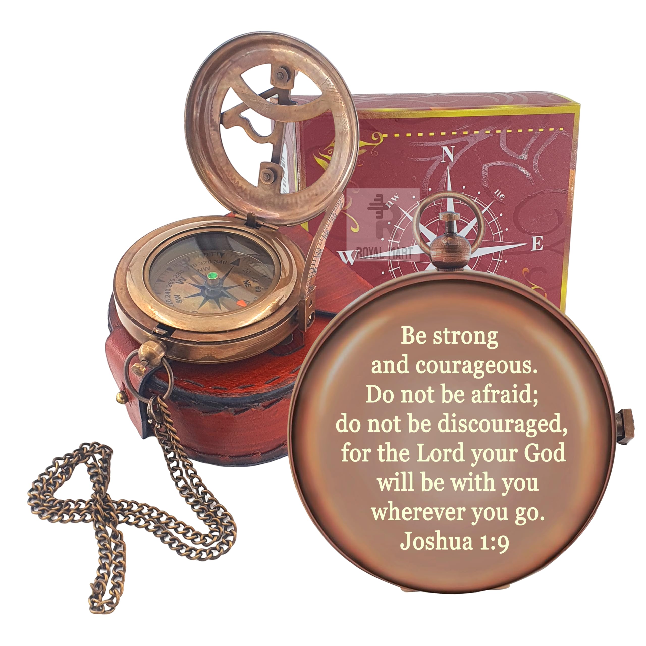 So You Can Always Find Your Way Back to Me Compass - Personalized Working Compass with Leather case, for him/her Bronze (Persnalized Compass)