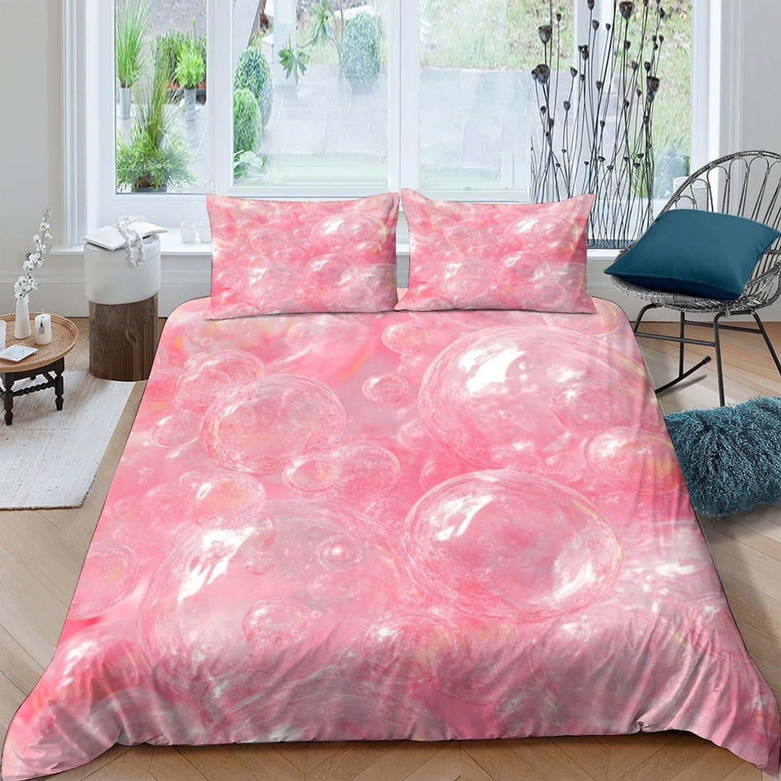 Ctjqhvkz Style-5 3D Printed Pink Marble Fitted Sheet Microfiber Soft Bedroom Decor Cloud Pattern Mattress Cover Anti-Slip Washable For Home Guest Room Single（135X200cm）