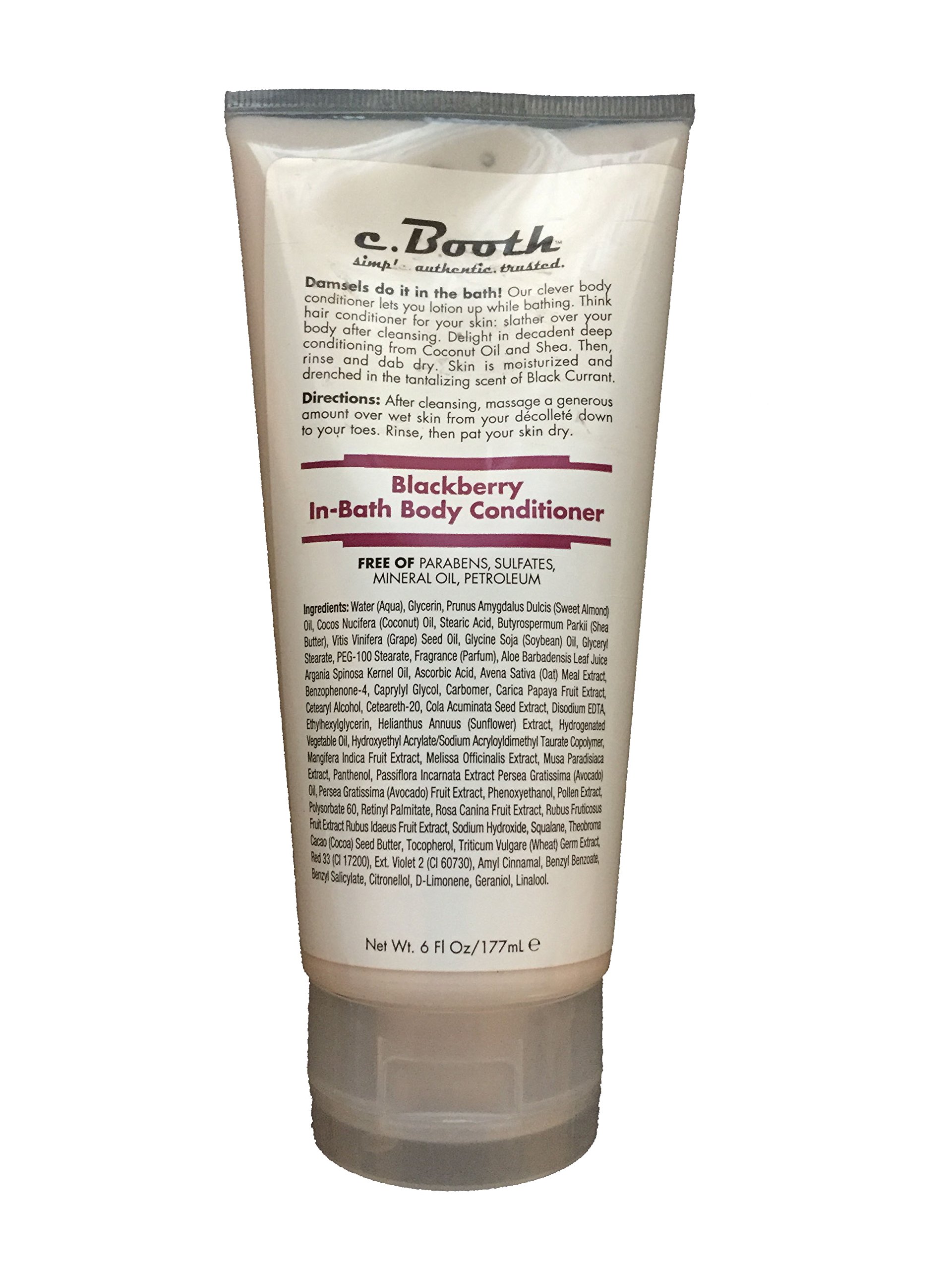 c.Booth Blackberry In-Bath Body Conditioner, 6 Fluid Ounce