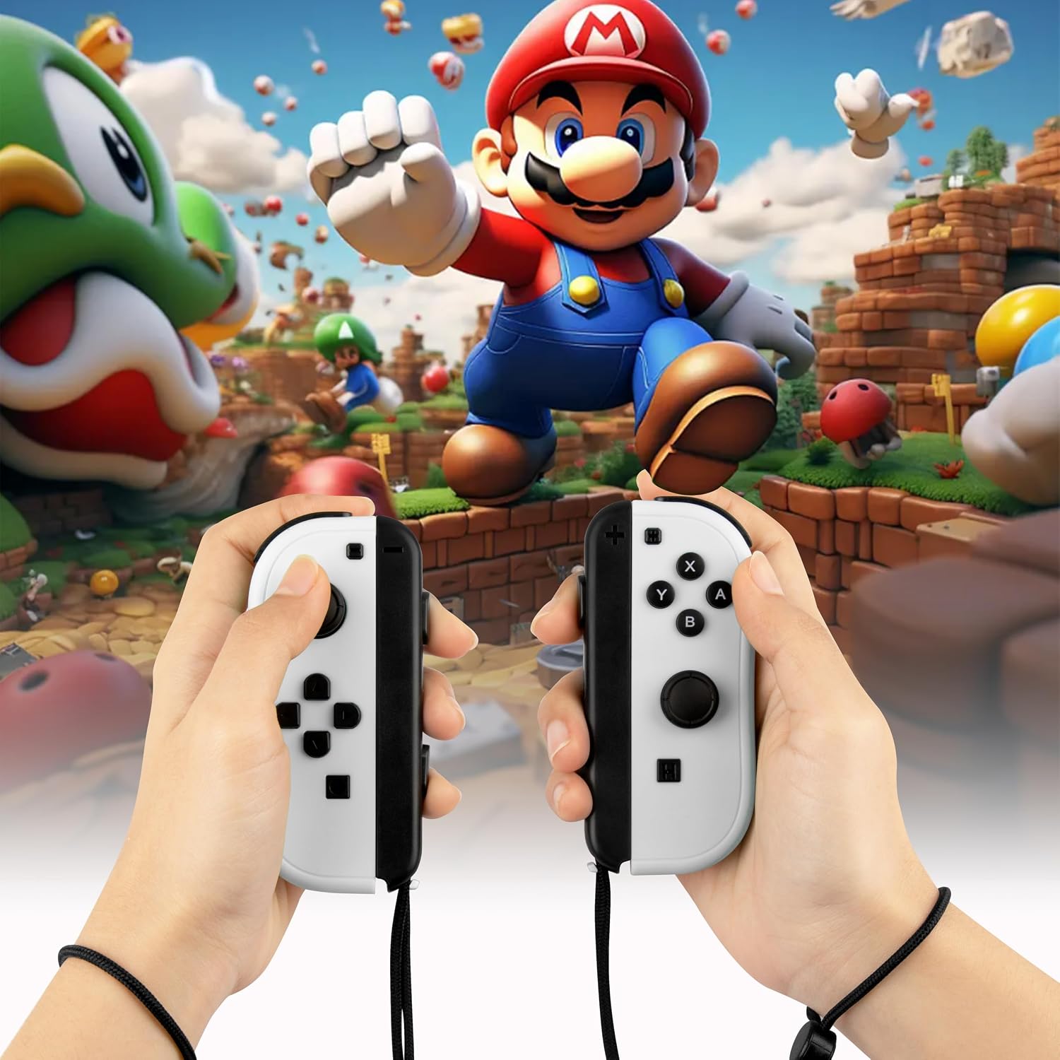 LongLongJin Wrist Strap for Switch Controller 4 Pack Black Compatible Wrist nintendo Joycon Lanyard Replacement Accessories for Controller (4*Black)