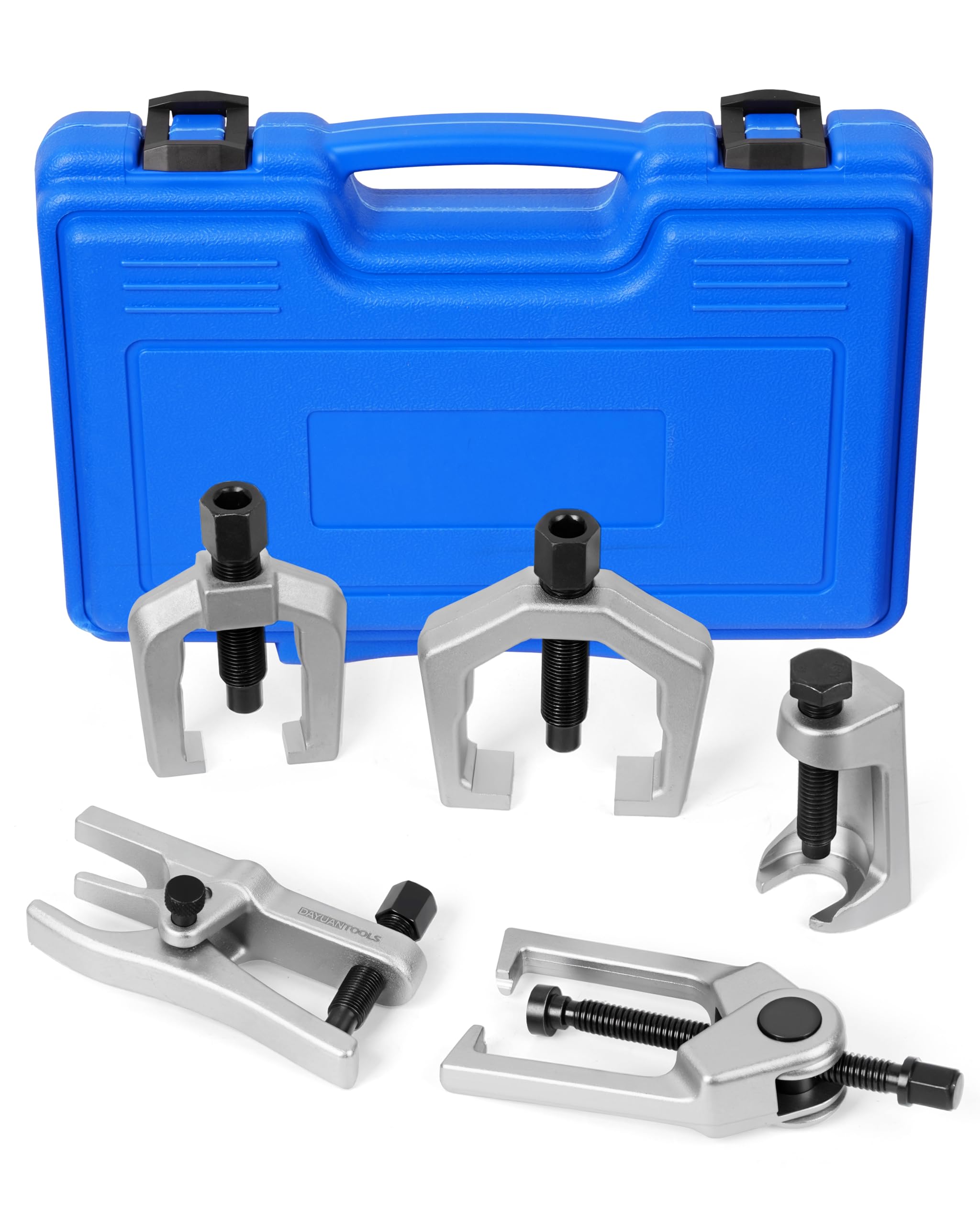 DAYUAN Juego de herramientas para auto que incluye extractor de rótulas, articulación esférica, extractor de cabeza de barra de acoplamiento, 5 piezas