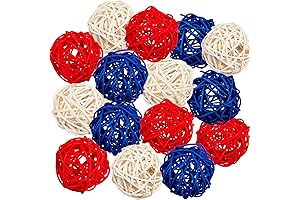 Sparkling Red, White, and Blue Vase Filler: A Patriotic Touch for Your Home Decor