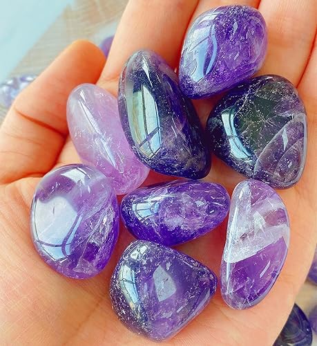 Miniatura 5 de QINJIEJIE Piedra de sangre de dragón, piedras pulidas, cristales caídos, piedras preciosas a granel, juego de rocas de cristal curativo, paisaje