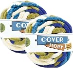 Lion Brand Yarn L'histoire de couverture est épaisse & Vite, Couverture Yarn, Aube des montagnes, paquet de 1
