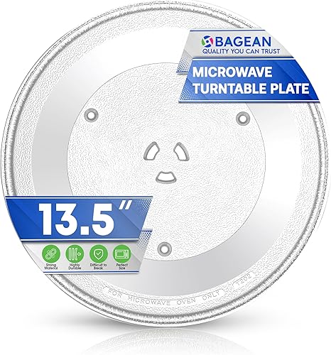 Placa de repuesto para microondas de 13.5 pulgadas, se adapta a WB39X10032 GE - Placa giratoria de vidrio para microondas de repuesto exacto para un