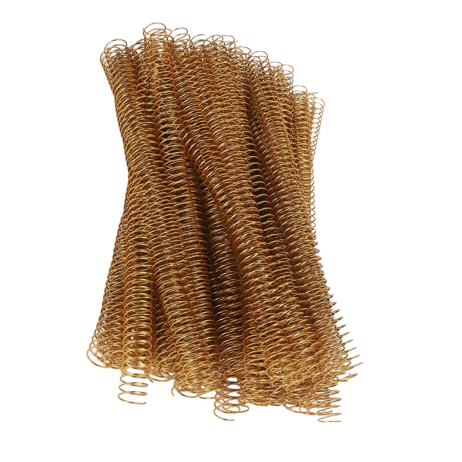Yctze 100-teiliges Spiralbindespulen-Set – 19 Mm Durchmesser, 170 Blatt Kapazität, 48 Zähne, 41 Teilung, Ideal für Dokumente, Präsentationen und Kommerzielle Projekte (GOLD)