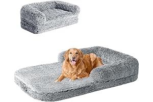 EHEYCIGA Orthopedic Memory Foam Foldable Dog Bed (54 Inch)