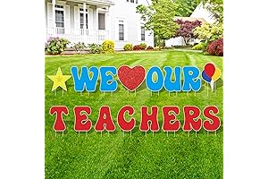 16-Piece Teacher Appreciation Yard Signs With Stakes
