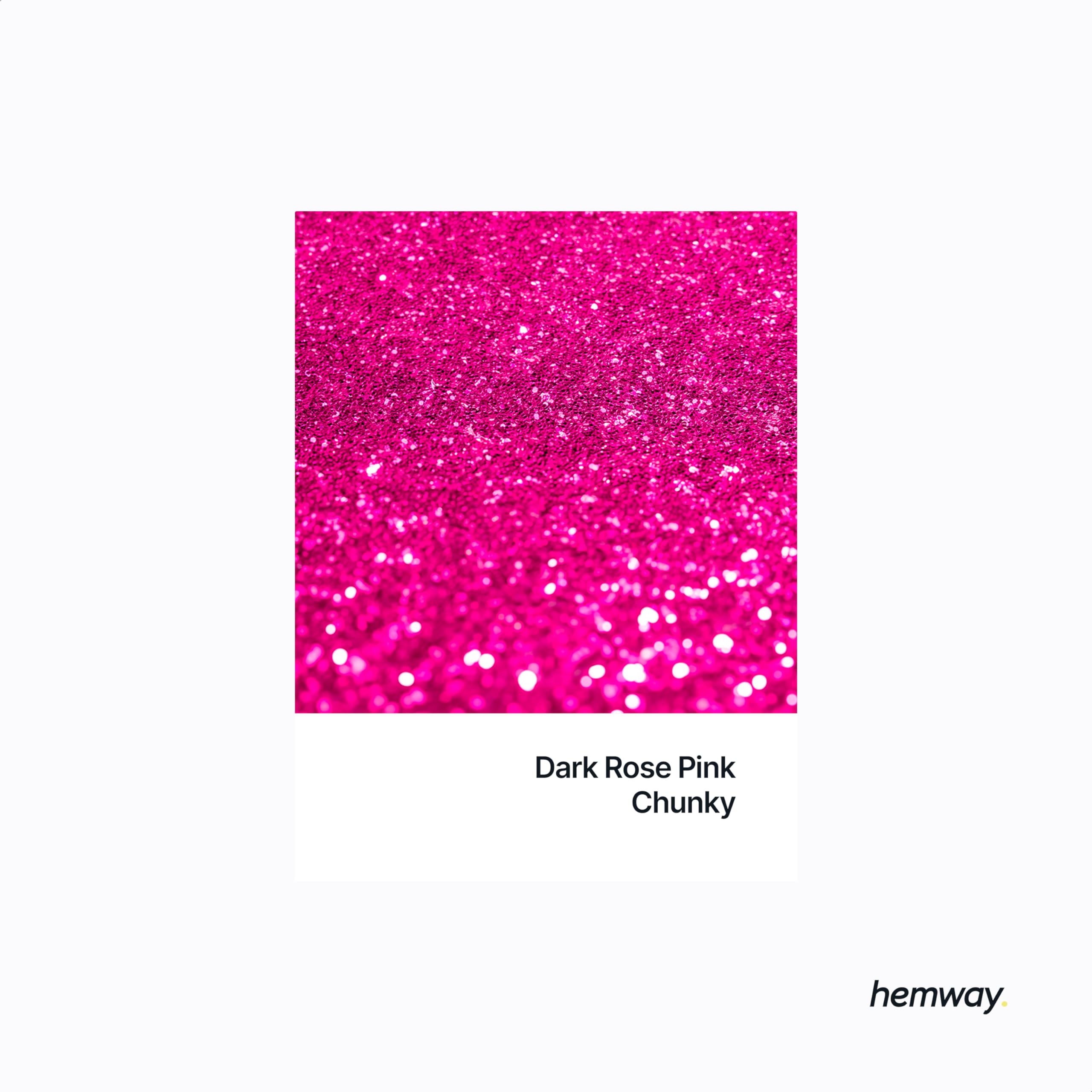 Dark Rose Pink Glitter Shaker, 130g Chunky Glitter, Crafts 1/40" Metallic Flake Dark Rose Pink Sequins, Resin & Epoxy Crafts - Image 2