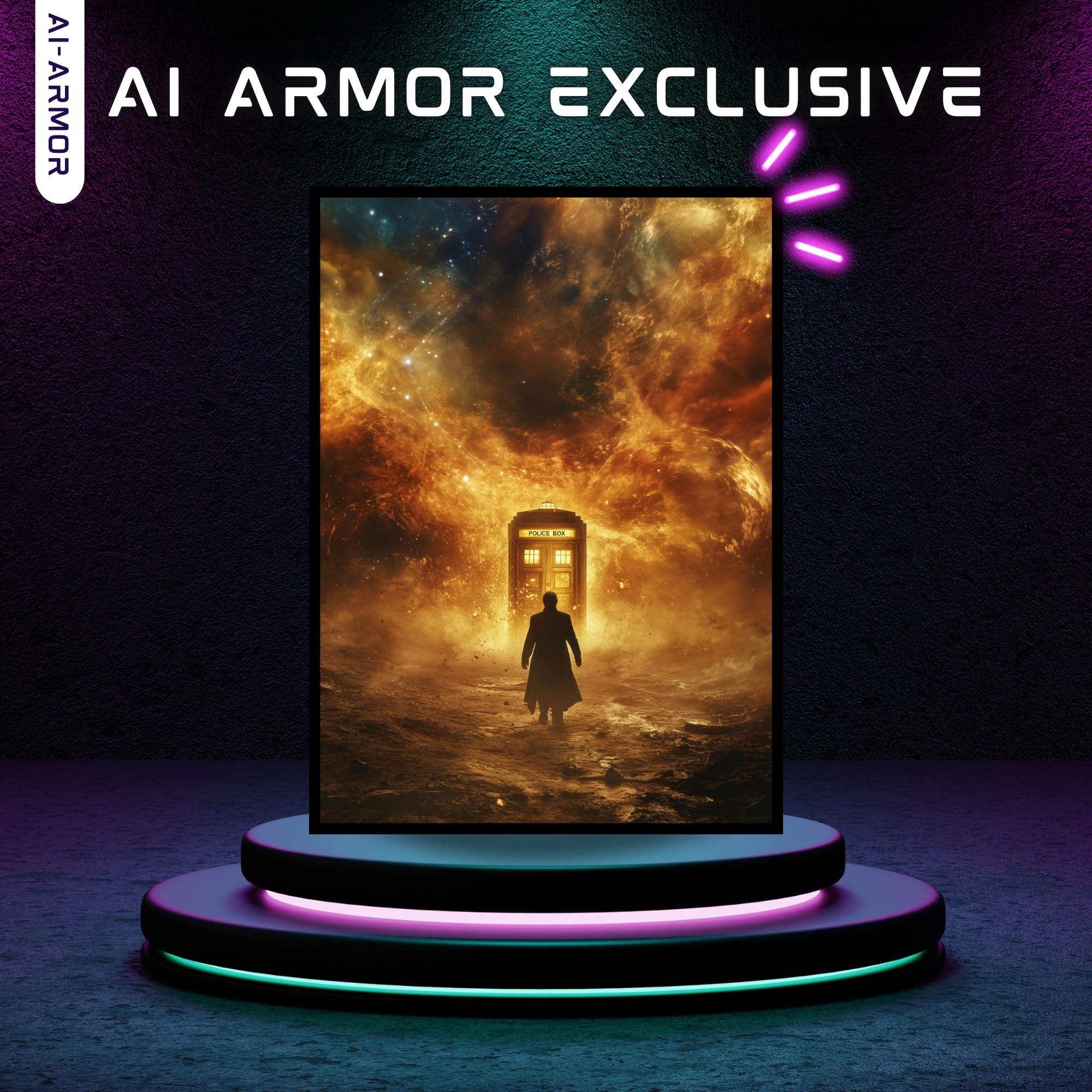 (The Time Lord V2) - 100ct Matte TCG/MTG Card Art Sleeves by Ai Armor