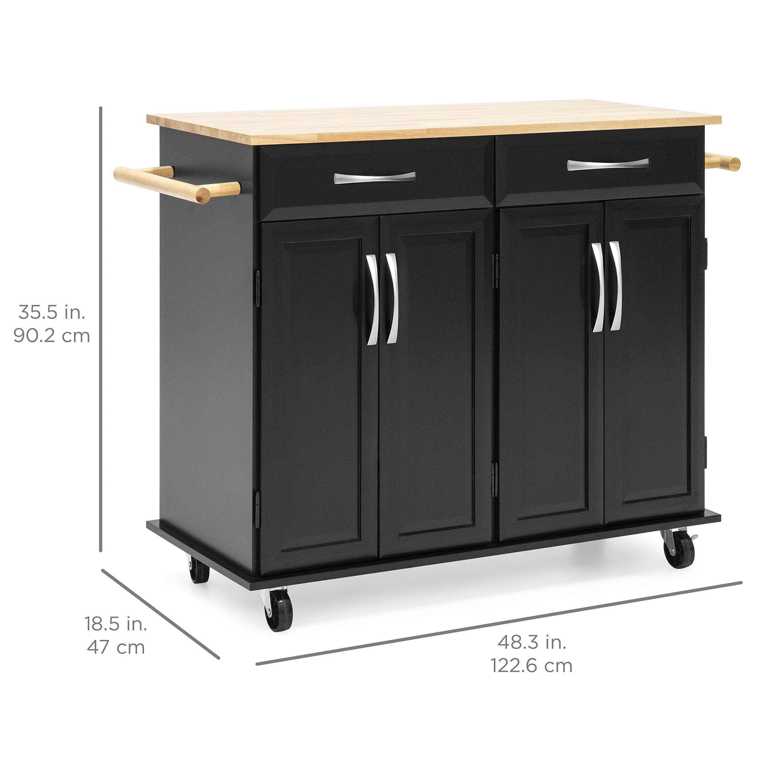 Buy Best Choice Products Portable Kitchen Island Cart for Serving