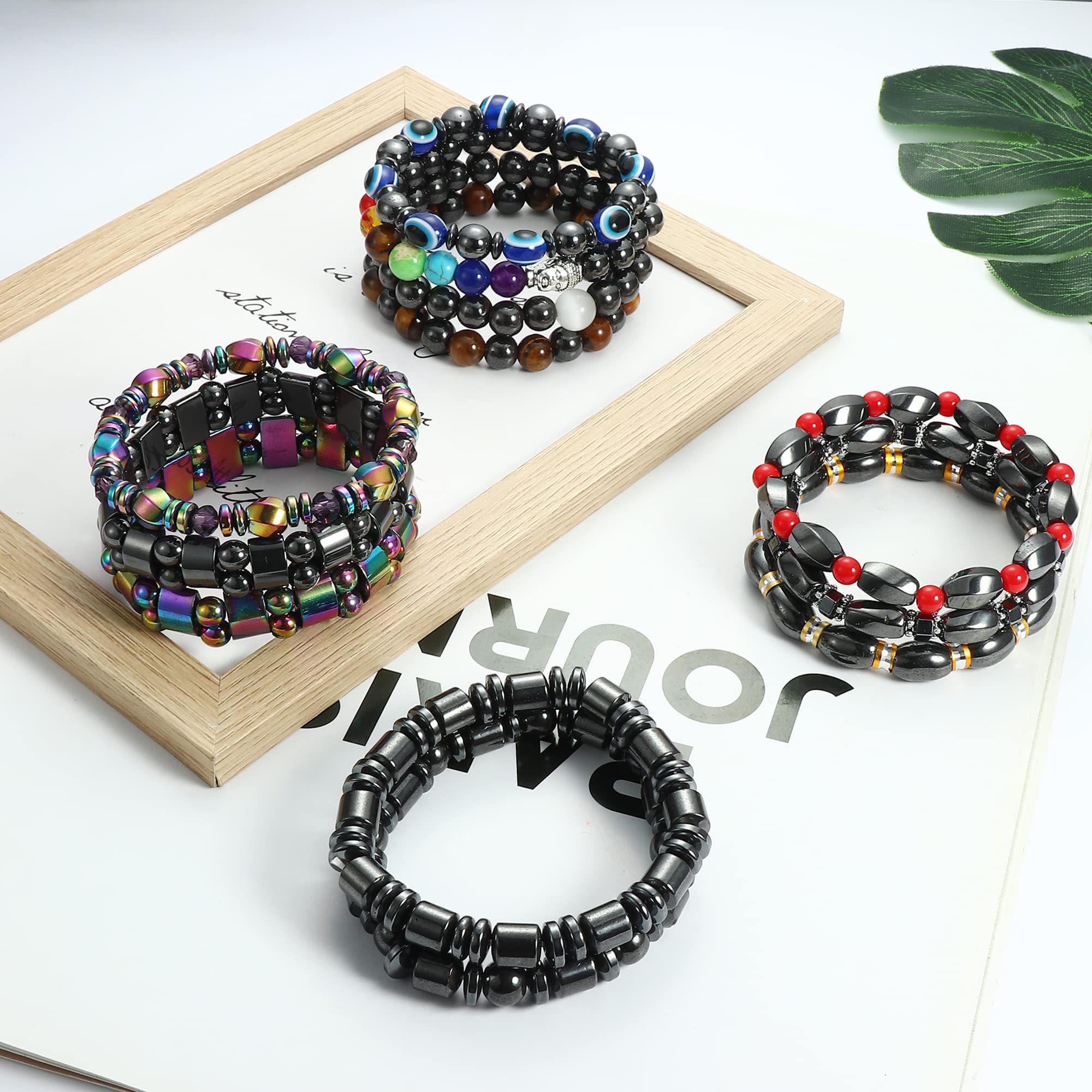 Bracelet perles Hematite magnétique - Discount Concept