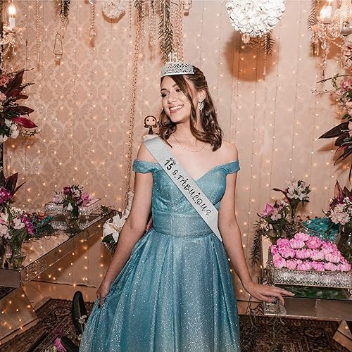 Miniatura 7 de HnoonZ Decoraciones de cumpleaños número 15 para niñas, feliz cumpleaños 15, decoraciones de cumpleaños de 15 años, regalos de cumpleaños 15 para