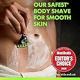 GilletteLabs Body + Intimate Razor with Magnetic Shower Hanger, Anti-ingrown Bar, Anti-irritation Bar, 1 Ergonomic Razor Handle with Easy Reach Shower Grip, 1 Cartridges - 2