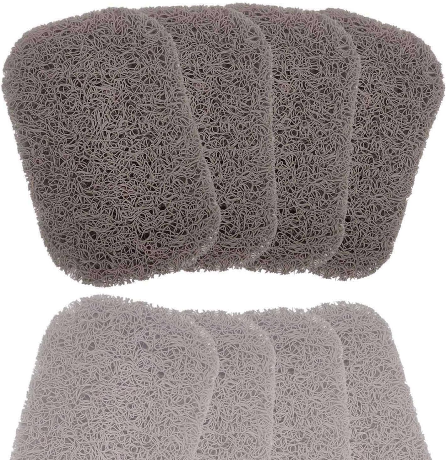 Soap Saver Pads, Non-Slip Soap Holder Pad, Self Draining Soap Bar Holder Pads, Soap Saver Dish for Shower Kitchen Bathroom Travel Hotel Cleaning Supplies (Coffee, 4)