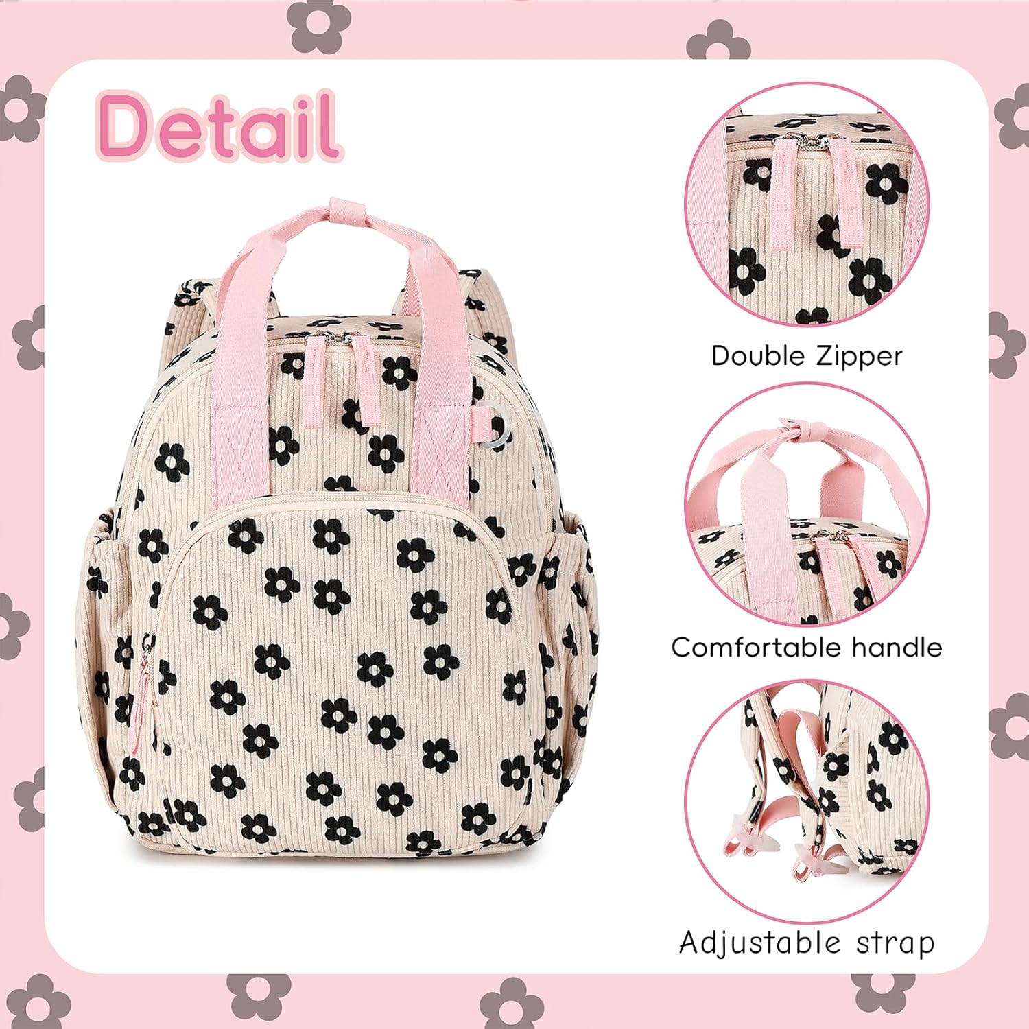 Bluboon Toddler Backpack for Girls Boys 2-4 Cute 12" Preschool Kindergarten Backpacks Kids Daycare Bags School Travel - Image 3