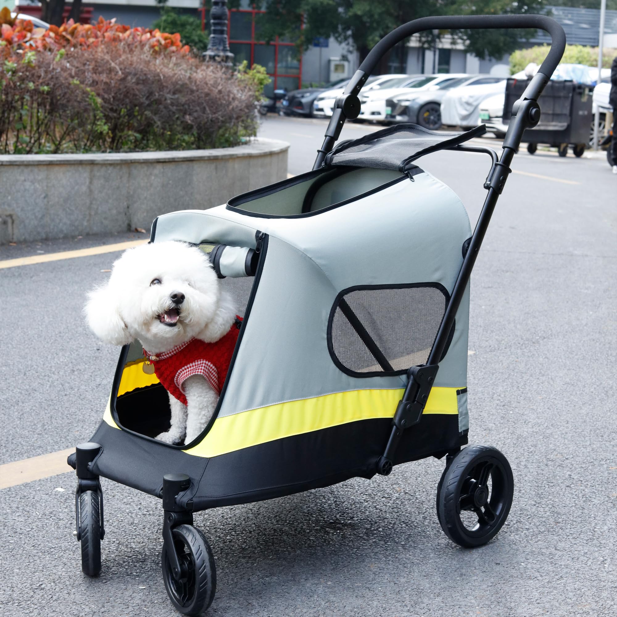 【新品未使用】BingoPaw 折りたたみ ペットカート 中型犬 低重心 Amazon.co.jp: BingoPaw ペットカート 小型犬 折りたたみ ワンタッチ
