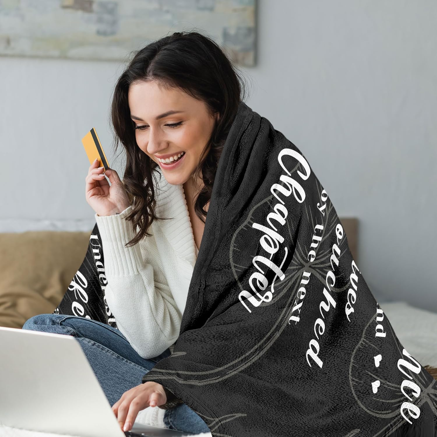 Farewell Gifts for Man Women, Coworker Boss Leaving Job Gifts, Goodbye Going Away Gifts, Employee Appreciation Gifts， Retirement Gifts for Teacher Nurse Doctor Mom, Farewell Blanket 50"X60"- Gray - Image 4