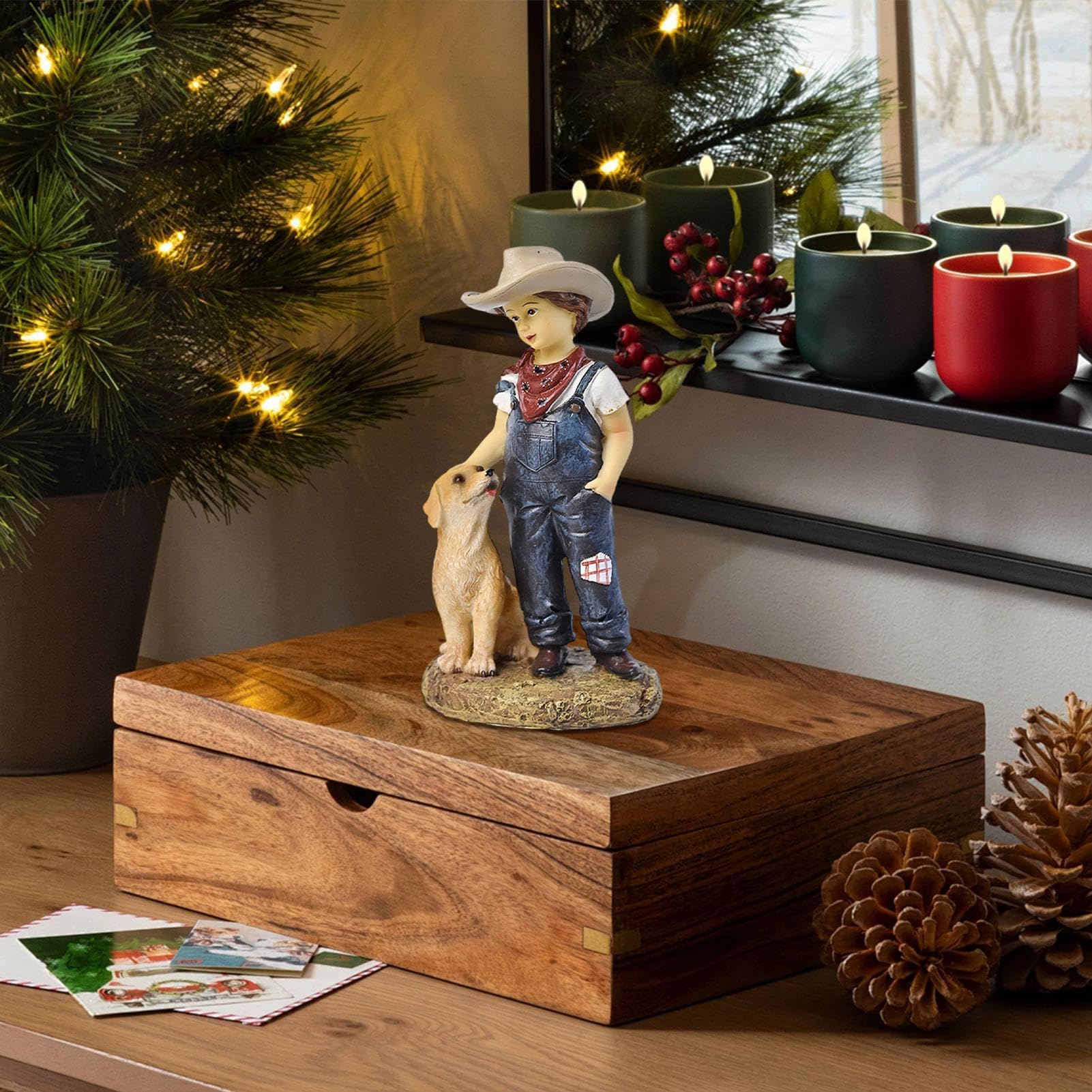 Amazon.co.jp: 小さな男の子の像,少年の像,田舎暮らしの置物クラフト