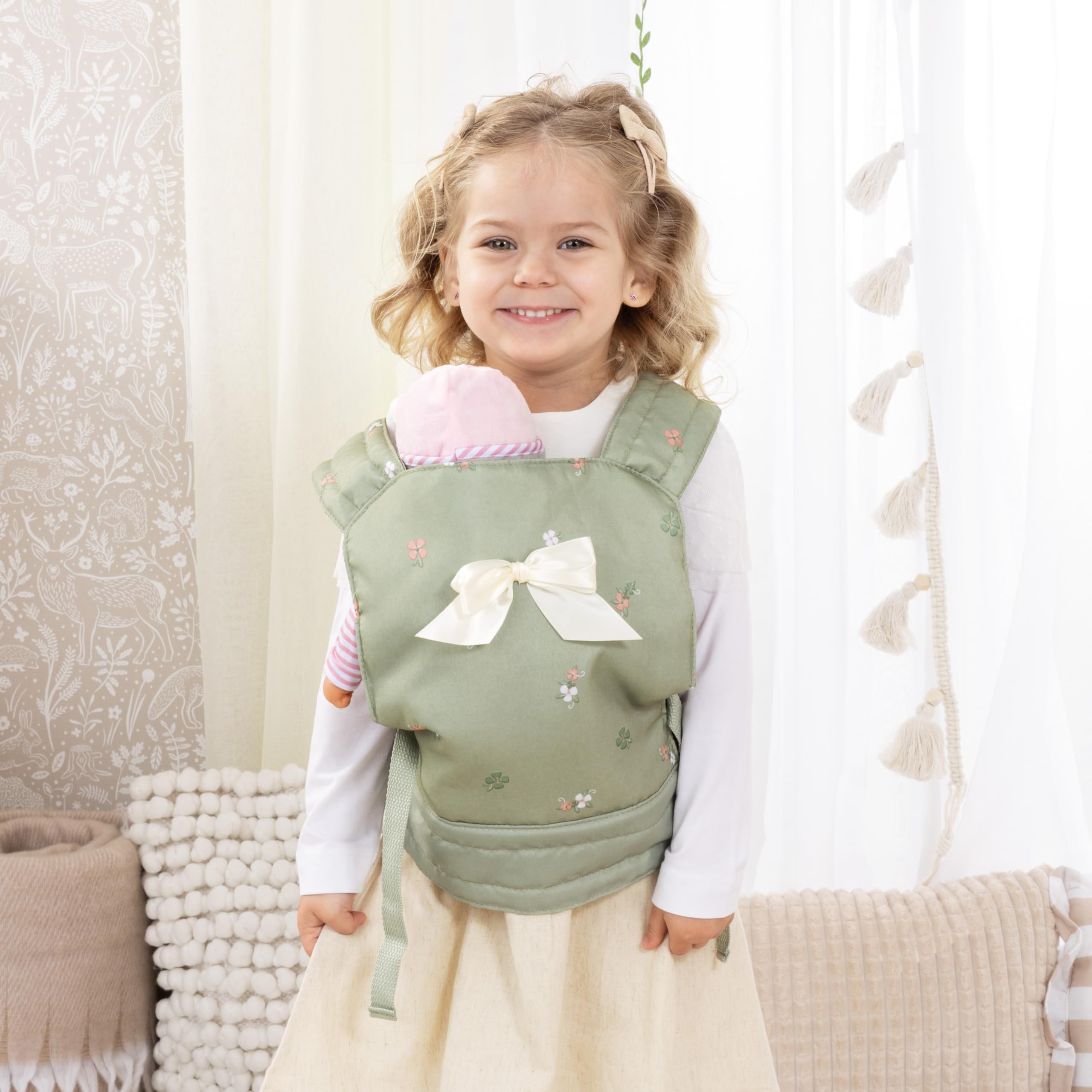 Bayer Design 62228AA Puppentrage EasyCarry, gepolstert, verstellbare Riemen, hinten und vorne tragbar, für Puppen und Plüschtiere