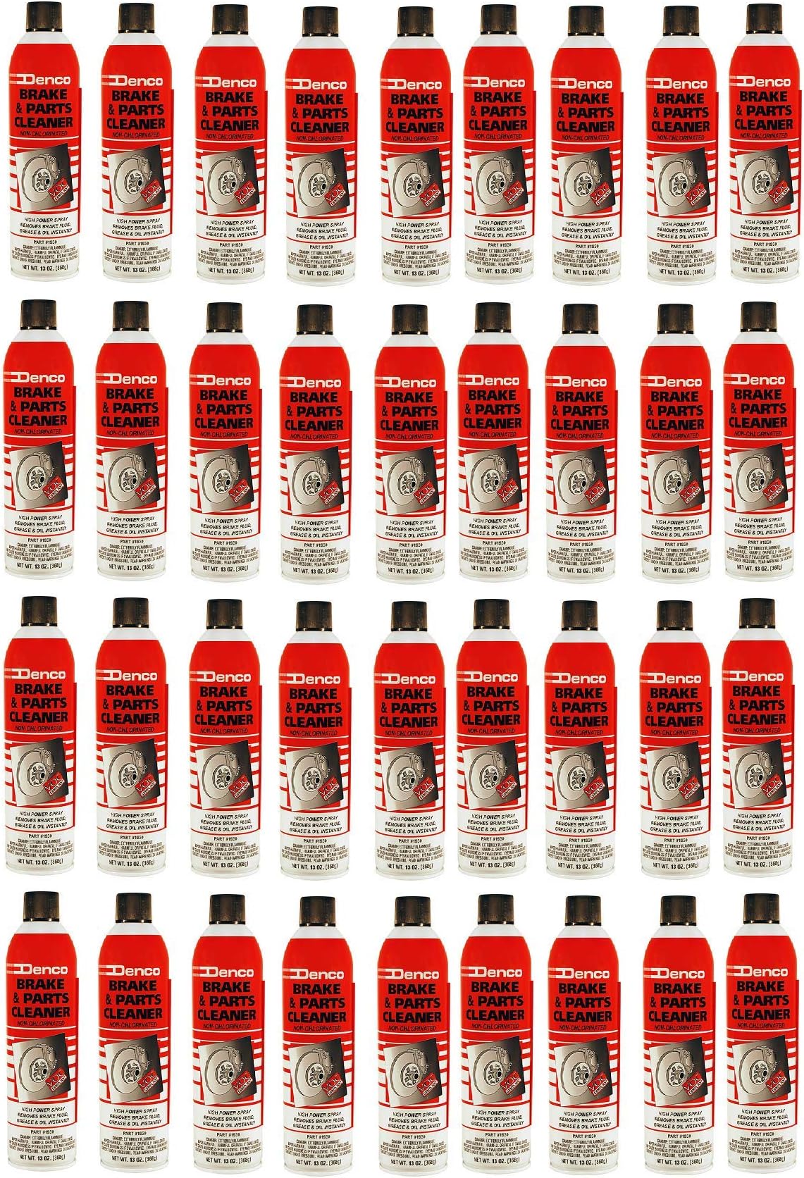 Denco #1930 Brake & Parts Cleaner Spray, Non-Chlorinated, Fast-Drying Degreaser, Low Odor Aerosol, 15.3oz (13oz net wt) (Case of 36)