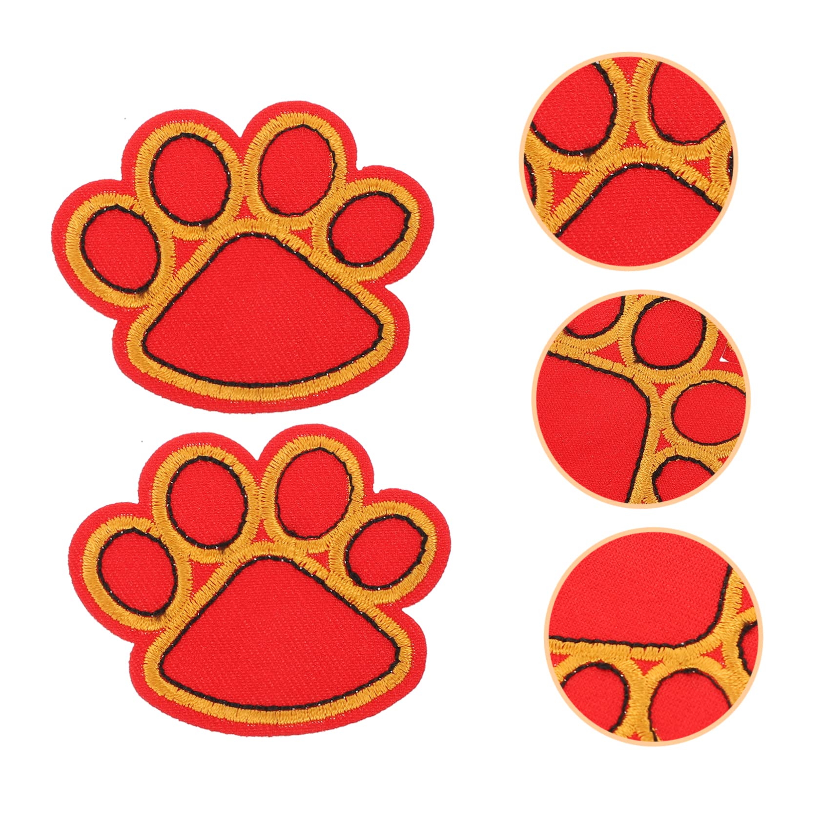 STOBOK 40pezzi Toppe Per Cucire Forma Di Zampa Di Cane Patches Ricamati Per Decorazioni Abbigliamento Artigianato Adatti Per Maglioni Cuscini Shirt