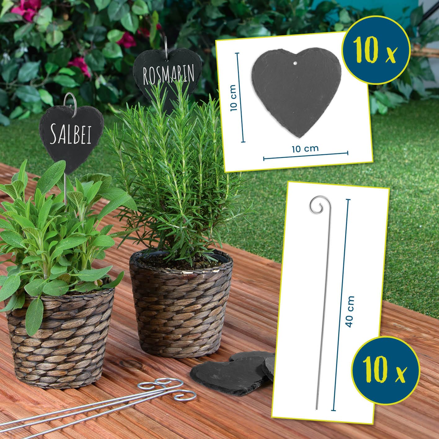 DEUBA® Bordure De Jardin Plastique 2,50m Résistante Intempéries UV