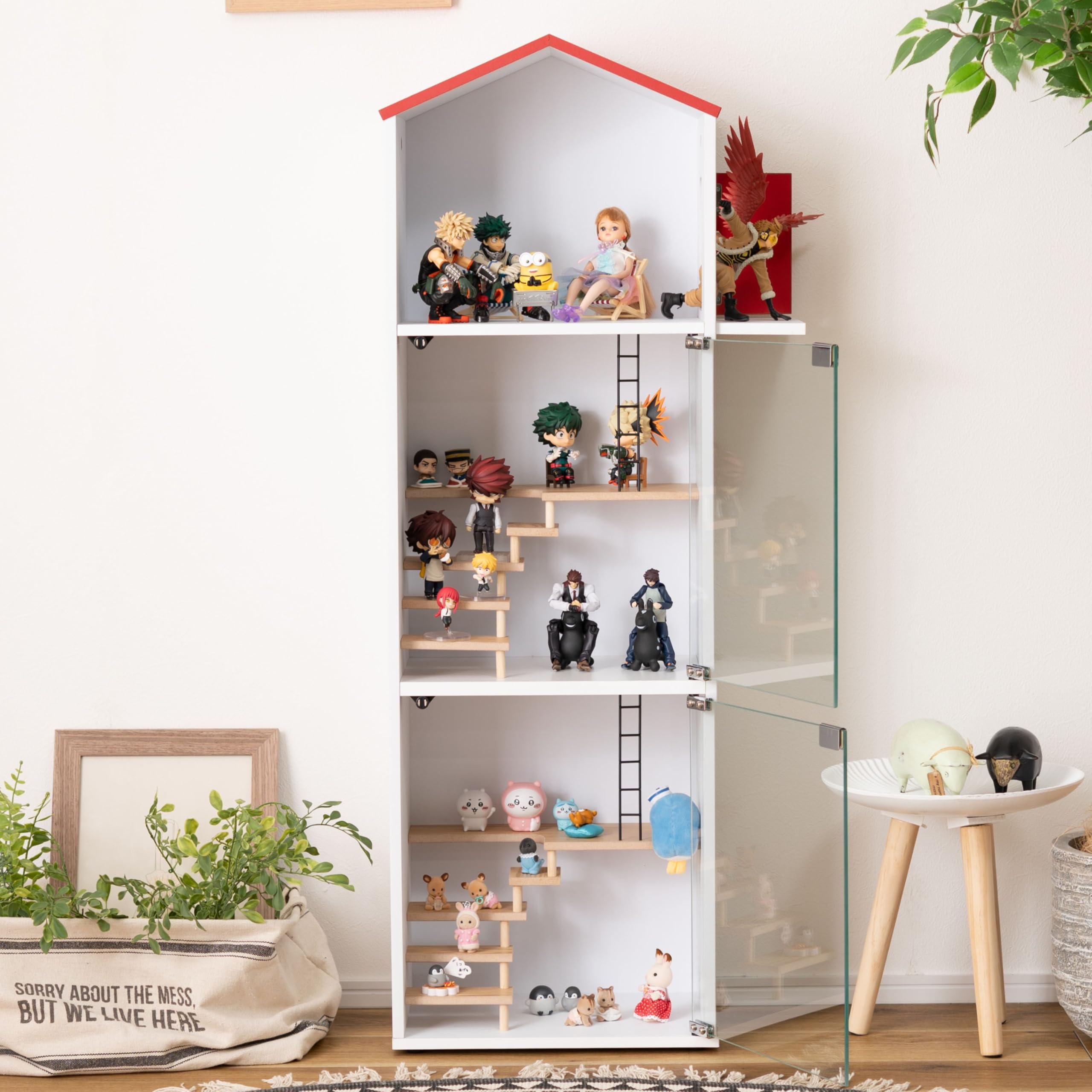 Amazon.co.jp: パレットライフ ドールハウス 3階建て フィギュアケース