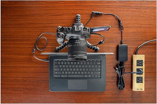 Miniatura 3 de Canon Kit de inicio de accesorios para cámara web EOS para cámaras digitales EOS Serie R, adaptador de CA AC-E6N, acoplador de CC DR-E18, cable de