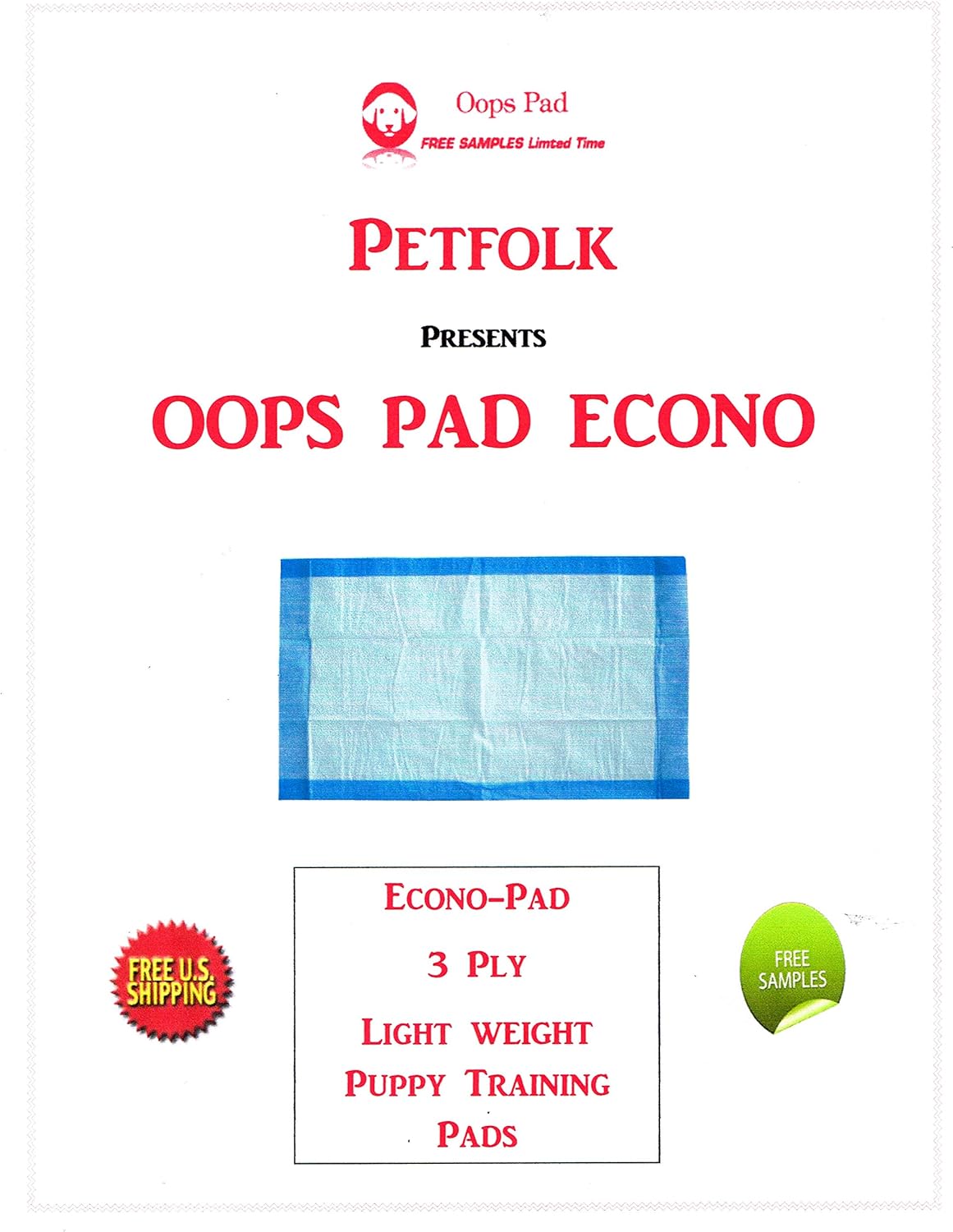 23x36 150ct 3-Layer Lightweight Puppy Training Pads for Dogs up to 30lbs