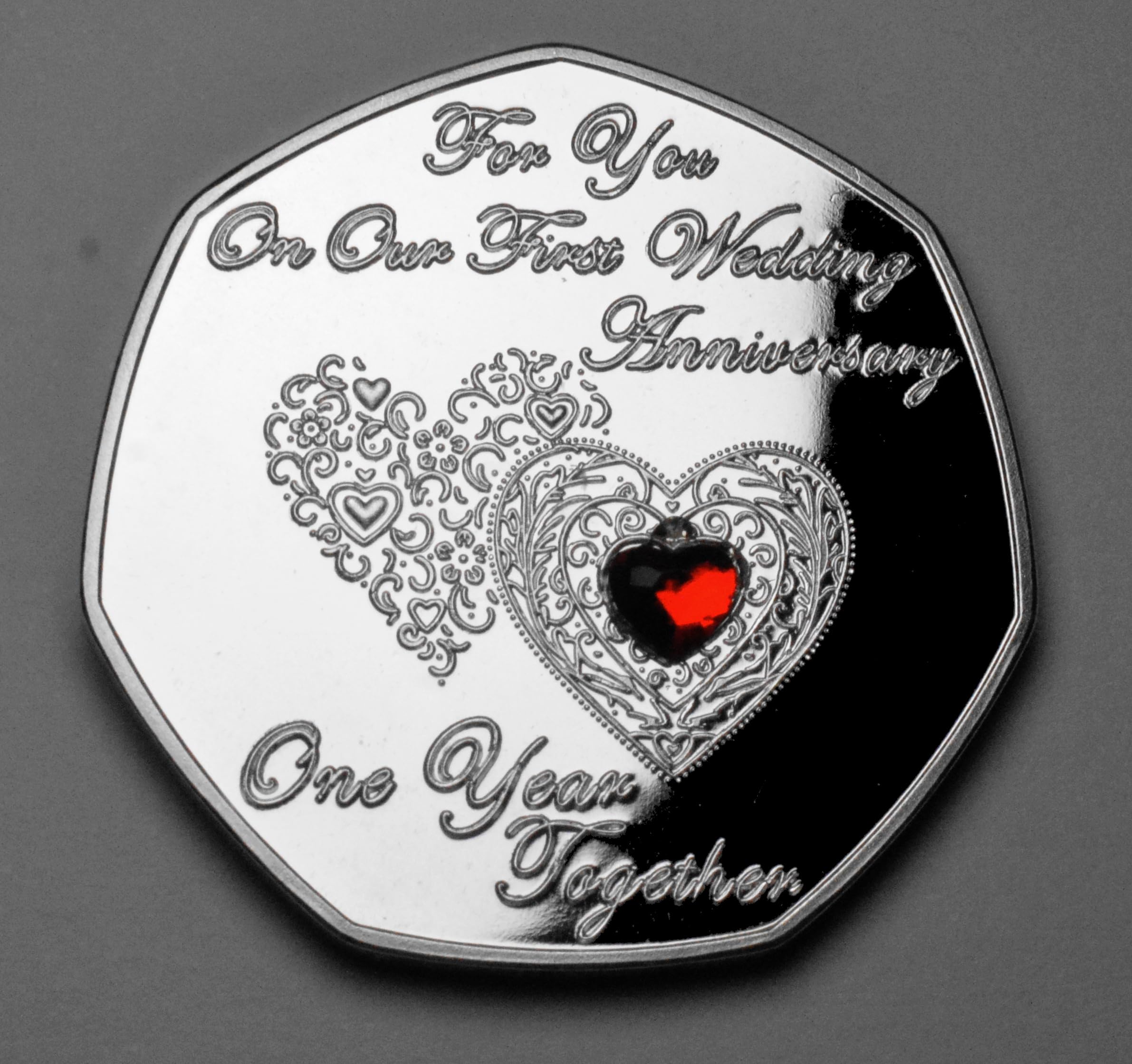 The Commemorative Coin Company Silver Our First Wedding Anniversary Commemorative. Gem. Gift/Present/Husband/Wife. 1St Wedding Anniversary