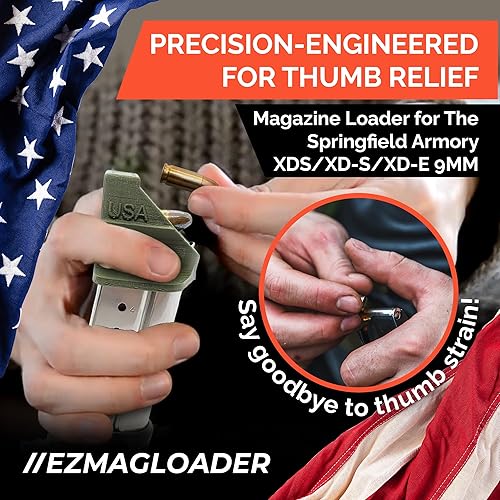 Miniatura 3 de Cargador de cargador para The Springfield Armory XDS/XD-S/XD-E 0.354 in - Carga fácil sin dolor - Agarre cómodo - Accesorios de carga de velocidad -