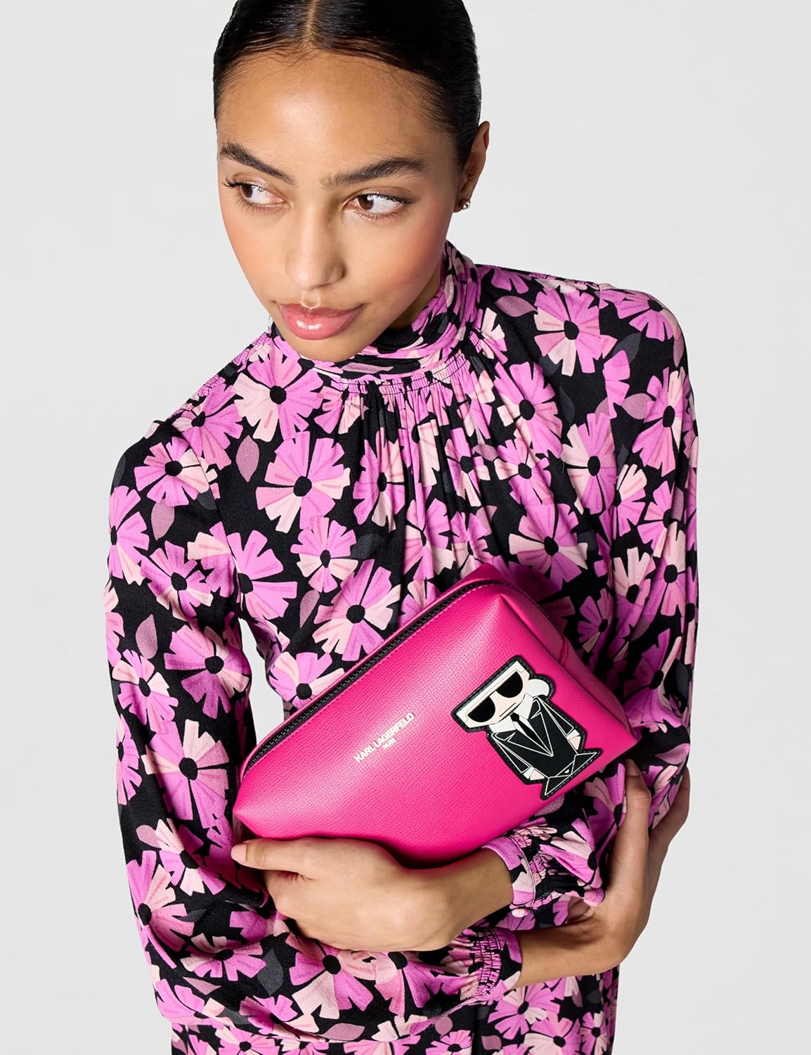 KARL LAGERFELD womens Maybelle Cosmetic Bag - Image 2