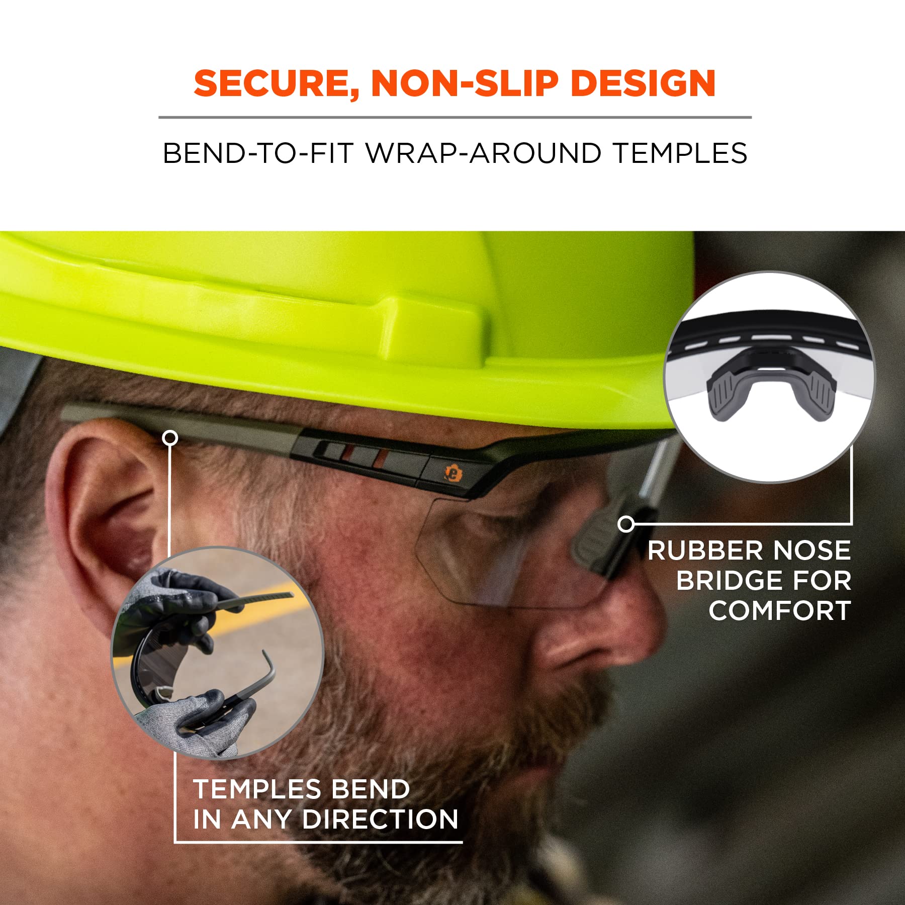 Ergodyne Skullerz Aegir Anti-scratch & Enhanced Anti-fog Safety Glasses, Sunglasses Gafas de seguridad AFAS Unisex adulto (Pack de 1)