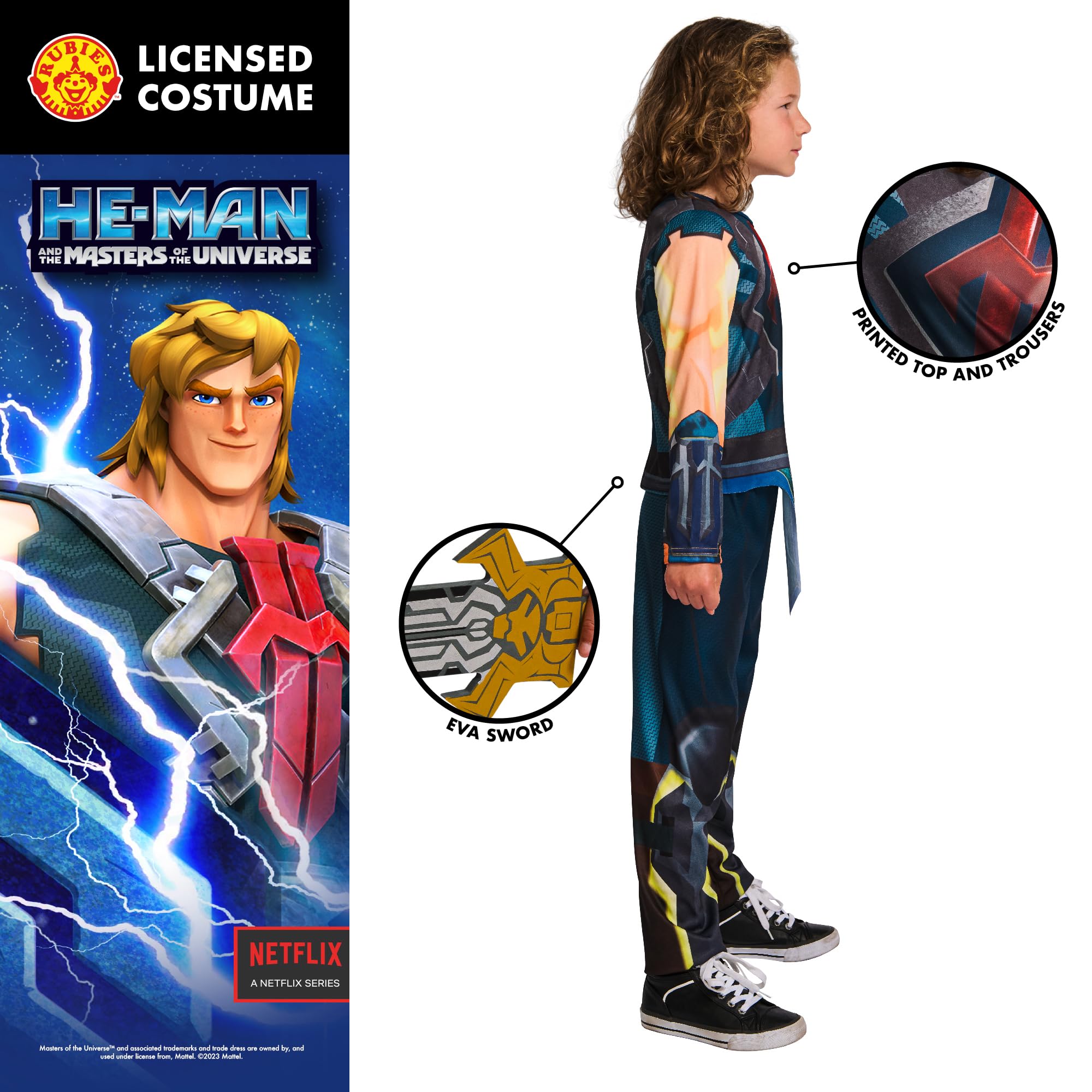 Rubie's Fantazyjna sukienka dla dzieci Uniseks - dzieci He-man